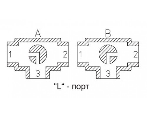 Кран шаровой трехходовый полнопроходной (L-порт). Серия 448